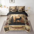 thumbnail image 2 of jejeloiu Bohemian Sailboat 7-Piece Twin Bedding Sets,Jungle Animal Deer Bear Bedding Comforter Set,Retro Aztec Geometric Sheet Sets For Men Women,Microfiber Bedroom Decor Reversible, 2 of 8