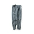 thumbnail image 4 of Drmagiyhm Boys Baggy Sweatpants Casual Baggy Sweat Pants Lightweight Loose-Fit Pants Elastic Waist Joggers Athletic Trousers with Pockets Gray 7-8 Years, 4 of 4