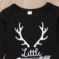 thumbnail image 3 of Newborn Infant Baby Boy Clothes Long Sleeve Romper,Deer Plaid Pant+ Little Man Hat 3Pcs Outfits Set (18-24 Months), 3 of 4