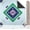 Blue Lotus, variant on Mahjong Mat 31 * 31 Inch Non-Slip Noise Reduction, American Mahjong Mat for Table with Bag, Waterproof Surface Mah Jongg Mats for Poker, Card, Dominoes, Board & Tile Games （Light Green