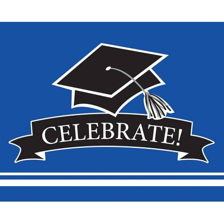 School Spirit Cobalt Blue Invitations, 25pk