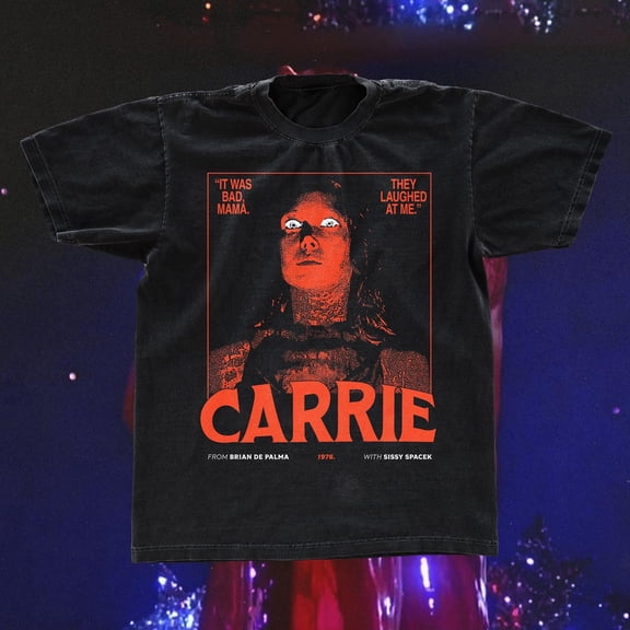Carrie Movie 1976 T-shirt, Retro Horror Movie Unisex Tee