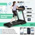 thumbnail image 4 of Gymax Tapis Roulant Pliant 3,75hp pour Course et Jogging avec Inclinaison Automatique de 15 %, 4 of 10