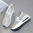 thumbnail image 6 of IUJSOY Loafers for Women Platform Sneakers Mesh Wedge Sandals Casual Slip on Walking Shoes, 6 of 8