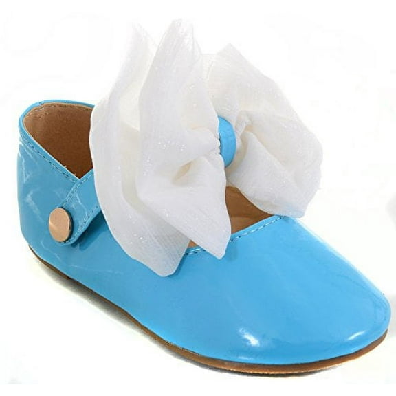 Infant Removable Bow Patent Baby Maryjanes