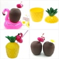thumbnail image 4 of EeaseMX 6 juegos de vasos de plástico con forma de piña y coco para agua, recuerdo de fiesta (color aleatorio), 4 of 7