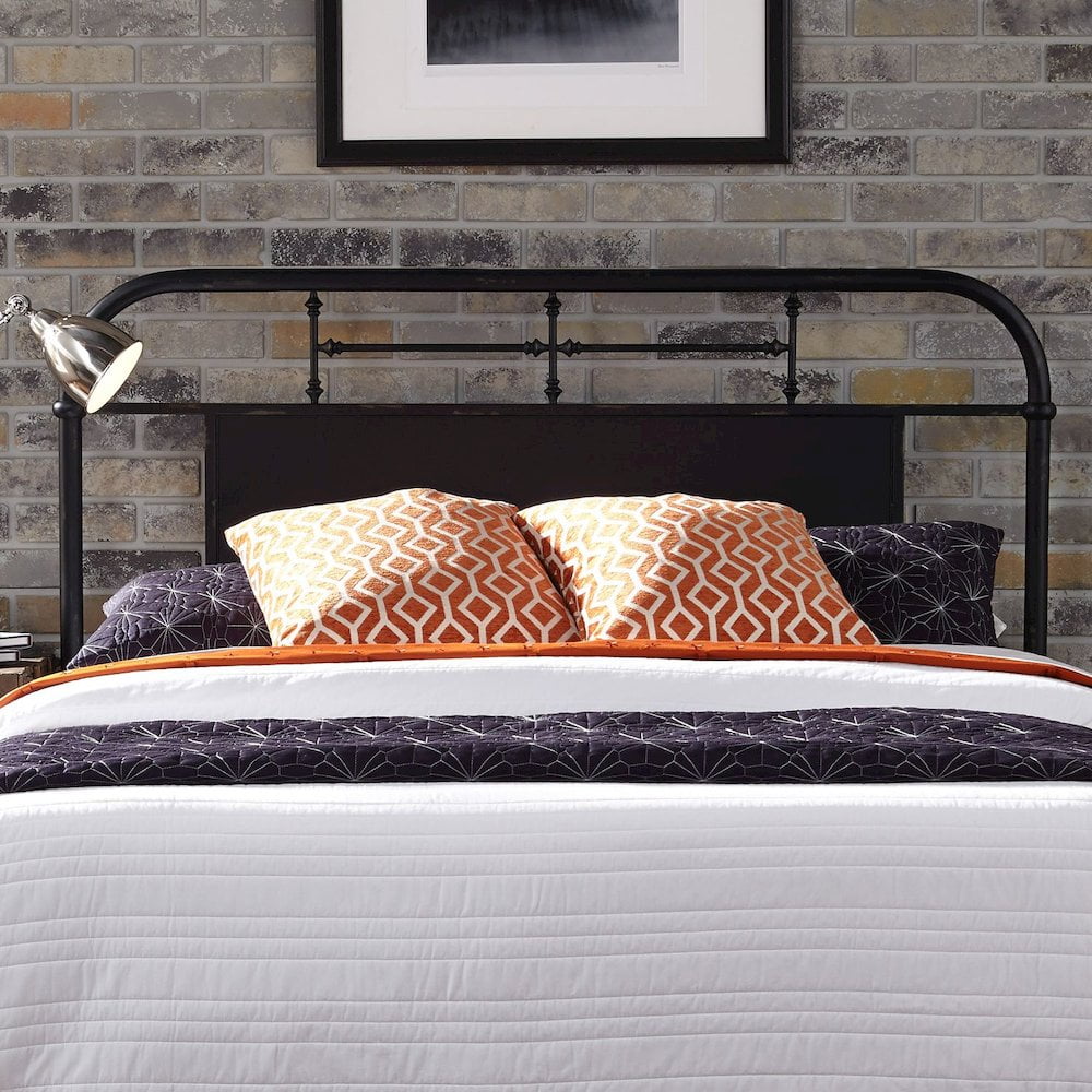 Vintage Series Metal Queen Metal Headboard - Black