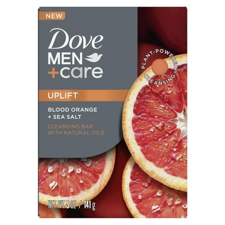Dove Men+Care Cleansing Bar Soap Blood Orange + Sea Salt, 5 oz