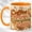 Orange, variant on Coffee First Everything Later Mug, Cute Coffee Quote Cup, 3D Typography Floral Design, Morning Motivation Gift, Ceramic 11 Oz Mug