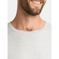 thumbnail image 4 of George Men's & Big Men's Crewneck T-Shirt with Long Sleeves, Size S-2XL, 4 of 5