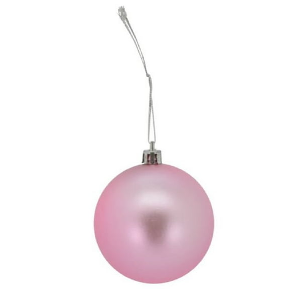 Tremont Floral Pink Ball Christmas Tree Ornaments 8 Piece Set 2.75 Inch