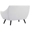 thumbnail image 3 of Modern Contemporary Urban Design Living Room Lounge Club Lobby Loveseat Sofa, Fabric, White, 3 of 4