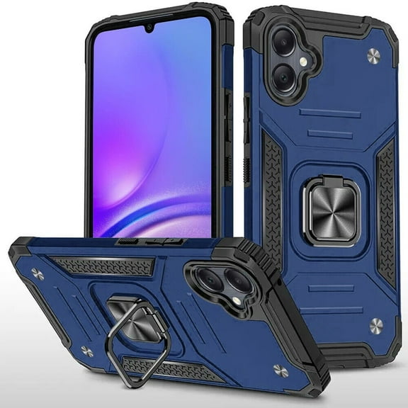 For Samsung Galaxy A06 SM-A065 Robust Kickstand Phone Case Cover - Blue