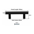thumbnail image 5 of Matte Black Stainless Steel Cabinet Pulls, Strong Modern Style Kitchen Cabinet Handles, Perfect for Various Furniture Applications, 5 of 5