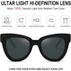 thumbnail image 3 of Ubiuo Retro Cat Eye Sunglasses Women Men Vintage Square Tortoise Shell Fashion Cateye Sunglasses, 3 of 4