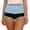 Blue, variant on Arlun Women's Mini Casual Shorts Stretchy High Waisted Control Abdomen Short Yoga Pants Trendy Color Block Lifting Two Tone Ruched Bodycon Workout Fitness Hot Shorts White S