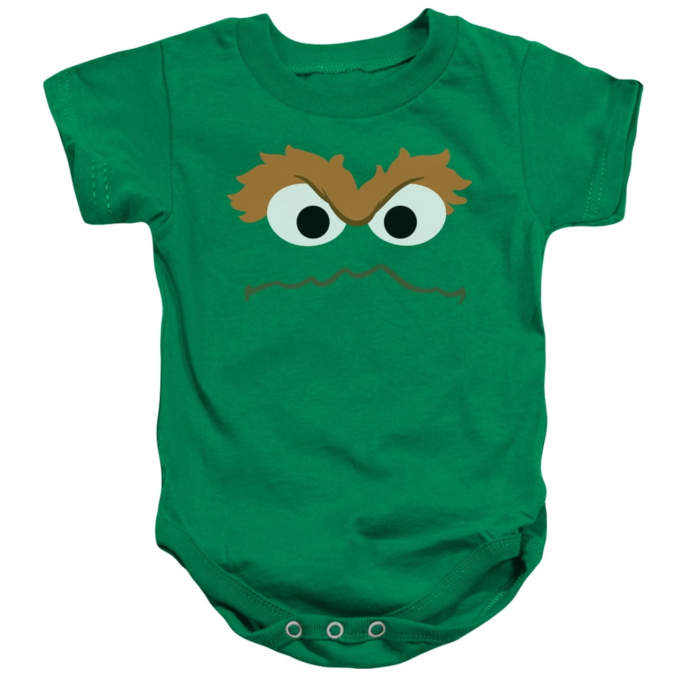 Sesame Street - Oscar Face - Infant Snapsuit - 6 Month