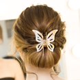 thumbnail image 4 of Summercome Butterfly Hair Clip, 3.7" Acrylic Hair Clips with Alloy Springs for Thick Hair, Small Hair Clips for Women, Girls, and Old Ladies, Ideal Gift, Hair Accessories, Beige, 4 of 5