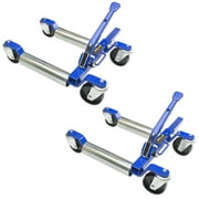 Jackco 1500 LB 12.5 Wheel Car Positioning Dolly with Ratcheting Foot Pedal (2 Pack)