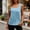*Light Blue, variant on ClodeEU Women's Square Neck Sleeveless Tank Top, Loose Fit Casual Blouse,Solid Color Everyday Summer Camisole Army Green,Women's Plus L