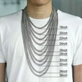 thumbnail image 3 of 3-11mm Silver/Gold Plated Stainless Steel Cuban Link Necklace Chain Choker 16-24, 3 of 9