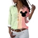 thumbnail image 4 of Disney-camisetas con estampado 3D de Mickey y Minnie, Tops informales de dibujos animados para la playa, estilo Harajuku, primavera y otoño, novedad de 2022, 4 of 5