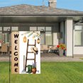 thumbnail image 3 of Amhnf Welcome Garden Flag With Ladder Hat Boots And Lanterns For Home Outdoor Garden Yard Decor 12x18 inch, 3 of 5