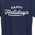 thumbnail image 3 of Instant Message - Happy Holidays - Women's Short Sleeve Graphic T-Shirt, 3 of 6