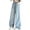 Light Blue, variant on GHNJK Girls' Distressed Wide Leg Jeans with Elastic Waistband Casual Denim Trousers for Streetwear Fashion