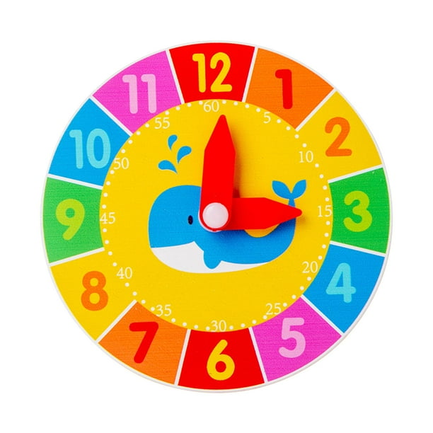 Material para tablero de actividades, accesorios de bricolaje para actividades de aprendizaje de jardín de infantes para niñas reloj amarillo