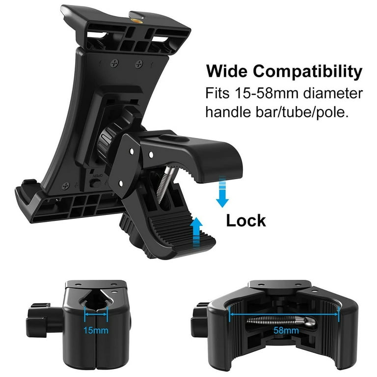 Welpettie Tablet Holder Exercise Bike Tablet Stand 360 Rotation