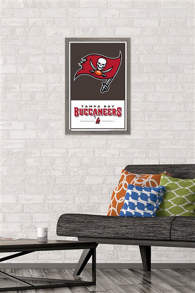 NFL Tampa Bay Buccaneers - Logo 21 Wall Poster, 14.725" x 22.375", Framed