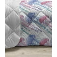 thumbnail image 3 of Jellyfish Down Alternative Comforter, Marine Themed Summer Print of Colorful Outline Shells Starfish, Microfiber Quilt for All Season, 5 Sizes, Turquoise Earth Yellow, by Ambesonne, 3 of 3