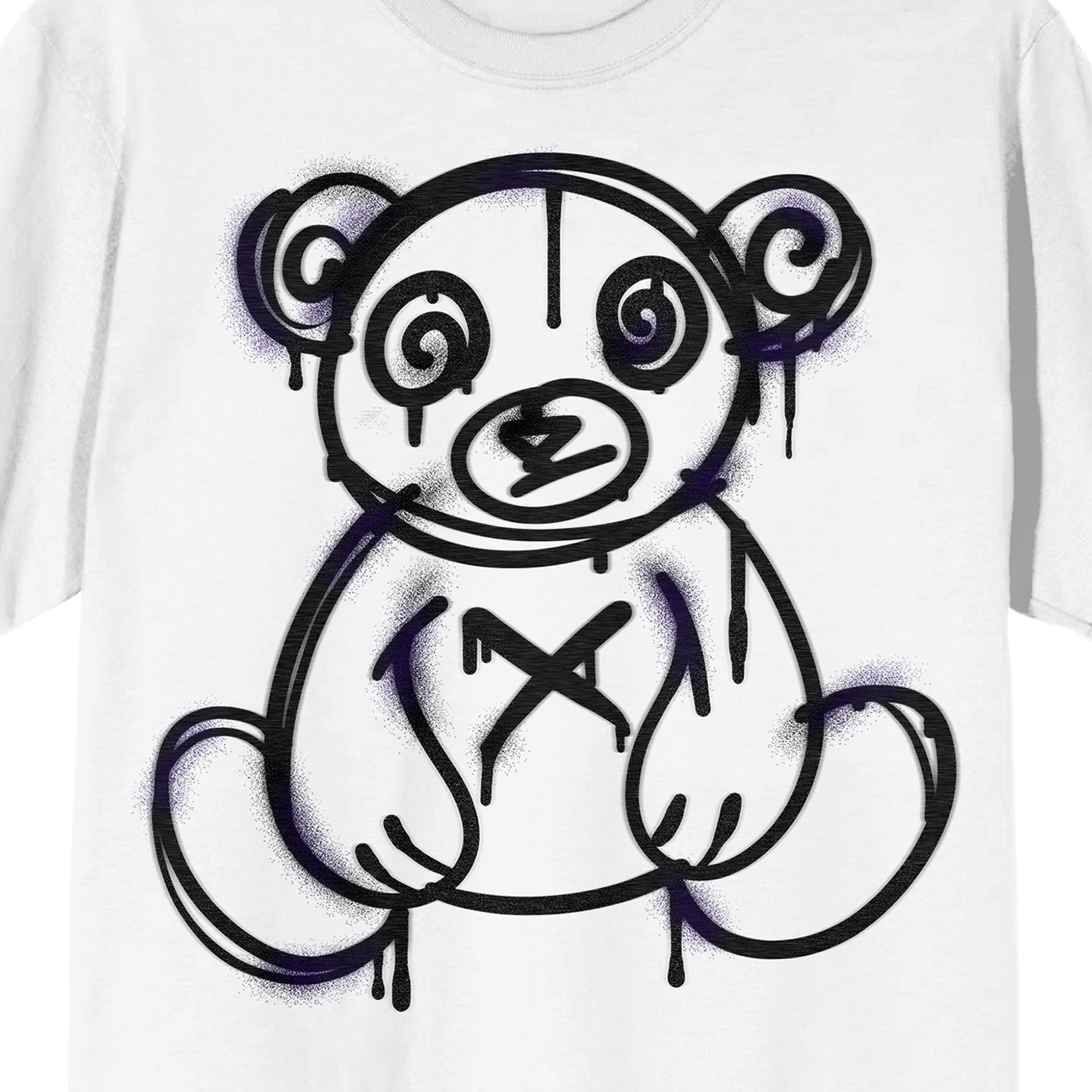  Teddy Drip Spray Painted Bear Graffiti Sweatshirt : Clothing,  Shoes & Jewelry