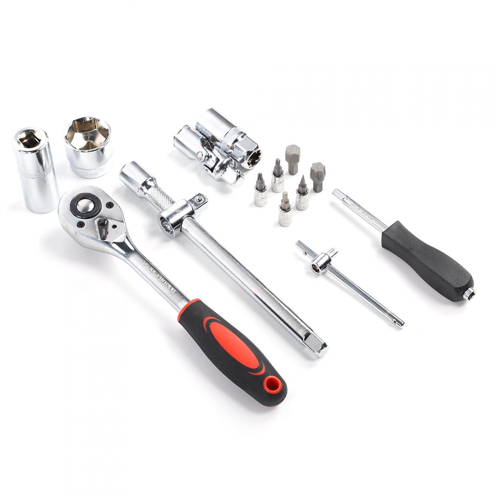 Ratchet Wrench Set, Plastic Box High Strength Easy Change Blade Ratchet Wrench Tool Kit 1/2in Handle  For Home Maintenance