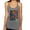 Premium Heather, variant on Colorful Cat Portrait | Cat Lover Owner | Dean Russo Art Animal Lover Tri-Blend Racerback Sleeveless Top, Tahiti Blue, XL