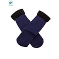 thumbnail image 3 of Deago 2 Pairs Women Men Wool Socks Winter Warm Thicken Thermal Soft Casual Solid Socks Home Snow Boots Velvet Floor Socks (Navy), 3 of 9