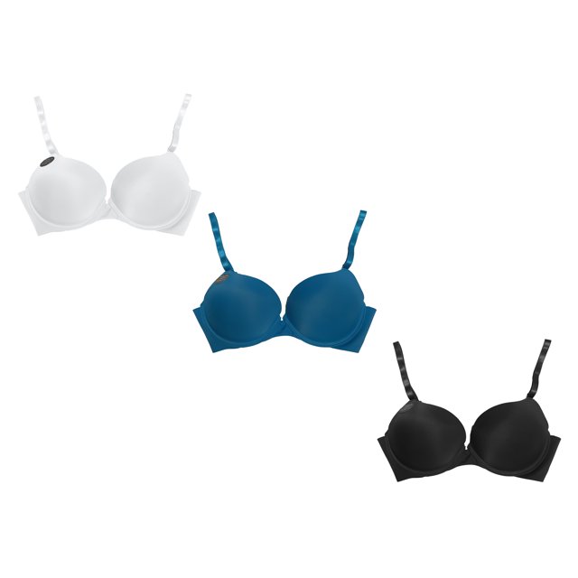 Paquete 3 Brasier Doble Push Up Tatys Fashion Aumenta Hasta 2 Tallas Tatys Fashion 6075-1