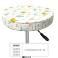 thumbnail image 4 of Disketp Chicken Funda Redonda para Taburete, Funda de Cojín para Silla de Bar Suave y Elástica-14 inch, 4 of 7