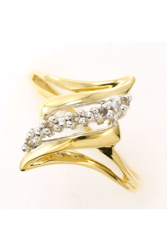 Pre-Owned K10 10K YG Yellow Gold Ring with 1 Diamond (no carat marking), Total Weight 2.2g,...