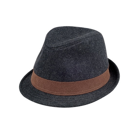 Top Headwear Felt Fedora Hat - Charcoal - X-Large