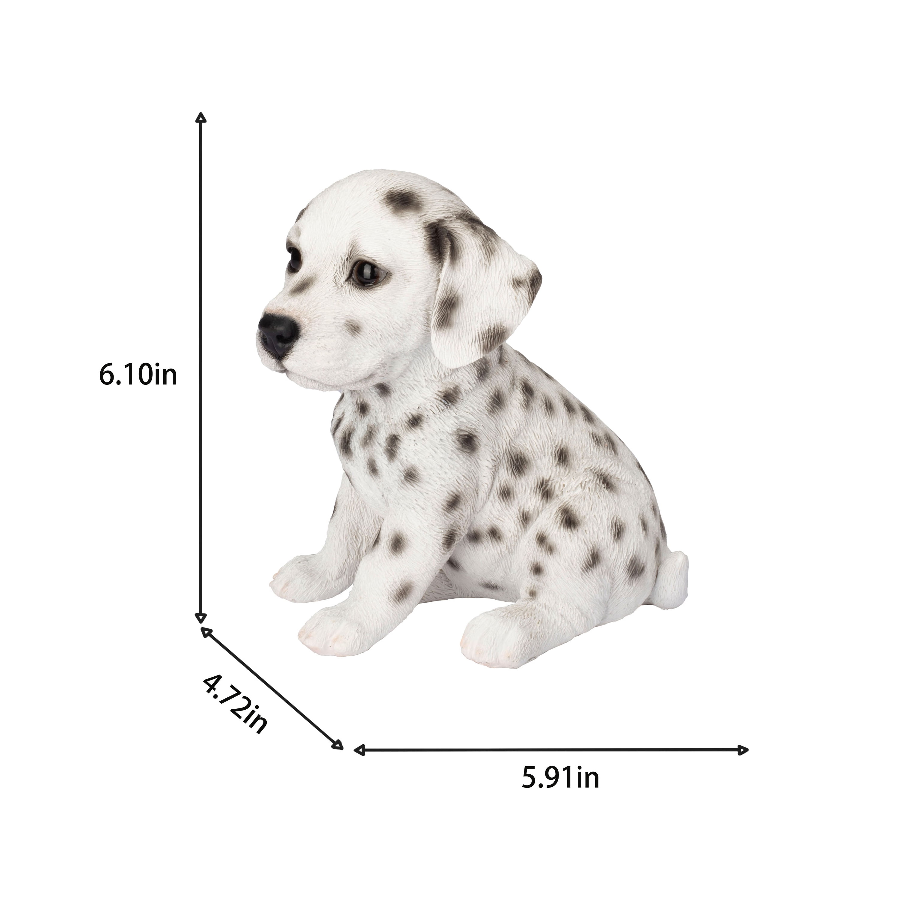 SOREAL White Dalmation Decorative Puppy Figurine for Home & Garden Décor, Handpainted Polyresin Dog Statue, Realistic Design | Gift for Dog Lovers | Weather-Resistant Indoor/Outdoor Decor