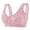 Pink Bra for Women, variant on Front Buckel Push up Plunge Trendy Wirefree Comfort Plus Size Bra without Steel Ring Gathering Bra Fashion Purple 5X-Large Bra for Ladies