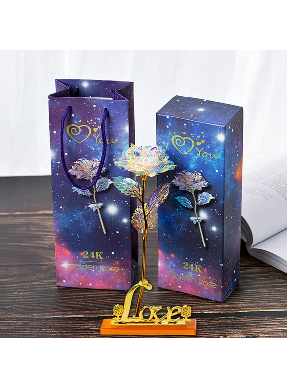 VBVC Colorful Galaxy Artificial Rose Flower Infinity Gift Valentine'S Christmas