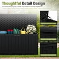 thumbnail image 4 of Patiowell 90 Gallon Outdoor Resin Deck Box, Large Weatherproof Storage Box with Locking Lid for Patio, 4 of 7