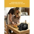 thumbnail image 6 of FOHERE Double Belgian Waffle Maker 180 Flip, 1400W, Waffles in 3 Minutes, Anti-Scald, Nonstick, Black, New, 6 of 11