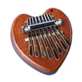 thumbnail image 2 of Mini piano de pulgar portátil de 8 teclas para principiantes Corazón, 2 of 9
