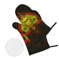 thumbnail image 2 of ZICANCN Oven Mitts and Pot Holders Sets, Red Skeleton Ace Print Baking Sets Kitchen Heat Resistant 4 Pieces, 2 of 8