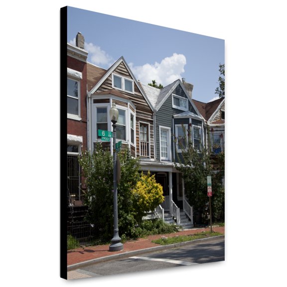 Canvas Print: Row Houses, 6th And U St., NW, Washington, D.C., 2010