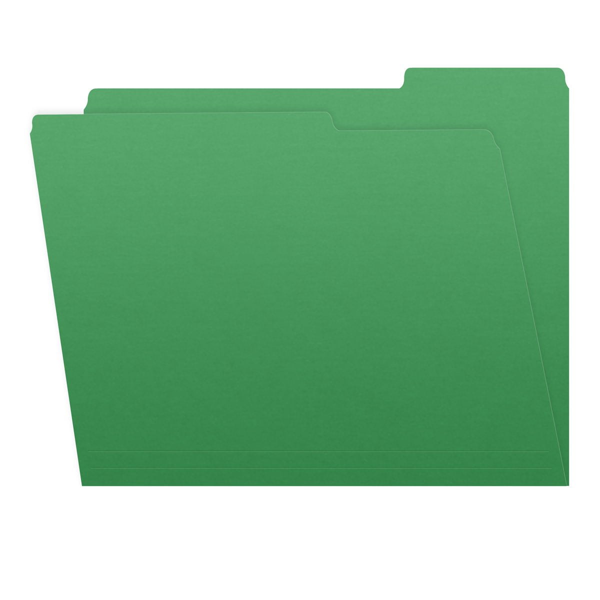 File Folders, 1/3 Cut Top Tab, Letter Size, Perfect for Organizing Documents in File Drawers, Box of 100 (Green)